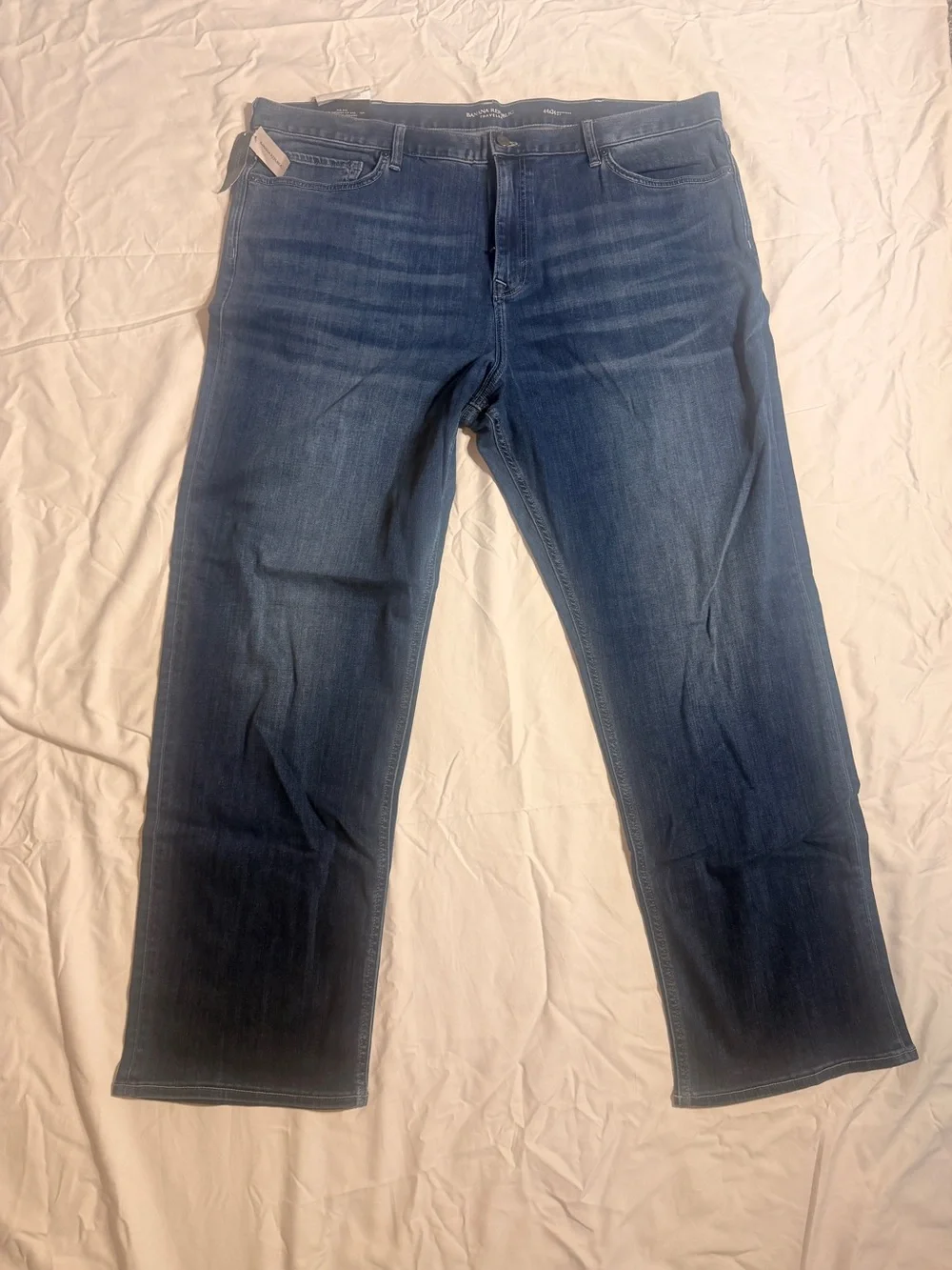 NWT Banana Republic Men’s Jeans Blue Size 44x32 Straight Fit Mid Rise